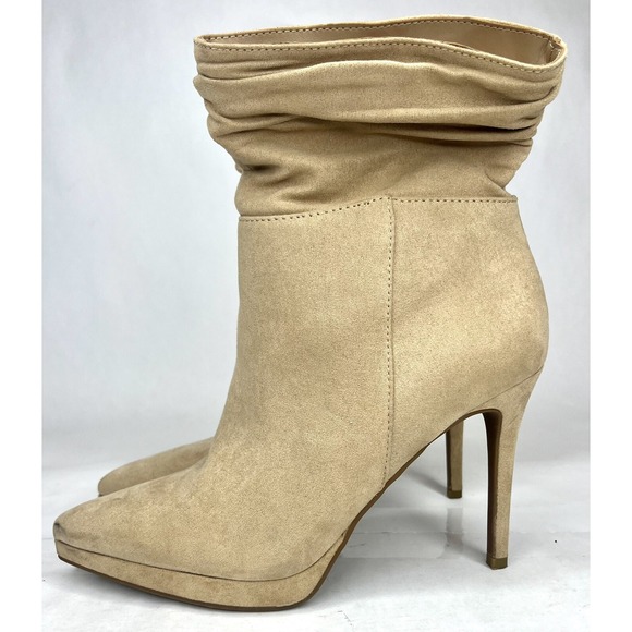 Jessica Simpson Gaiven Platform Ankle Bootie Women's Size 6 Tan High Heel - Picture 1 of 9
